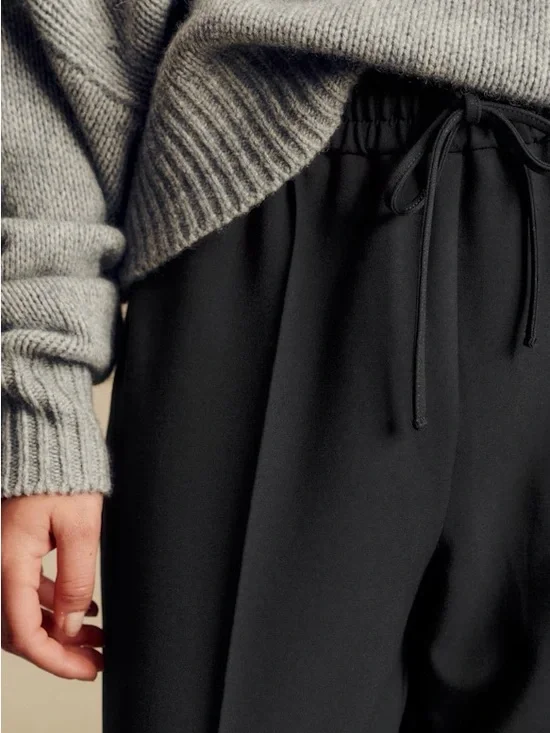 Sezane Black Bruce Trousers - Picture 2 of 9